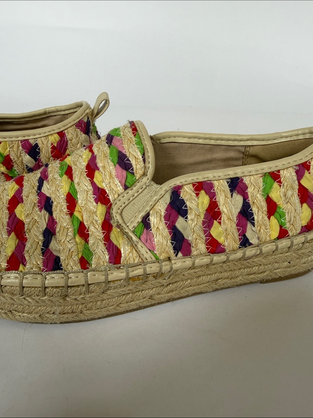 Sam Edelman Multicolor Braided Espadrille Slip-Ons - Picture 3 of 11